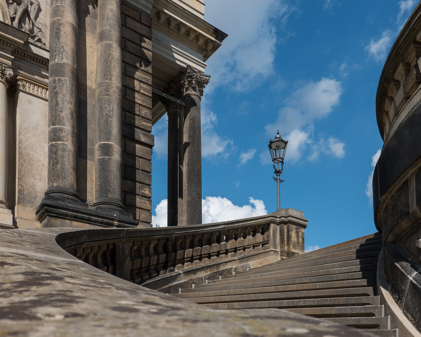 Dresden - Treppe zur Brühlschen Terasse