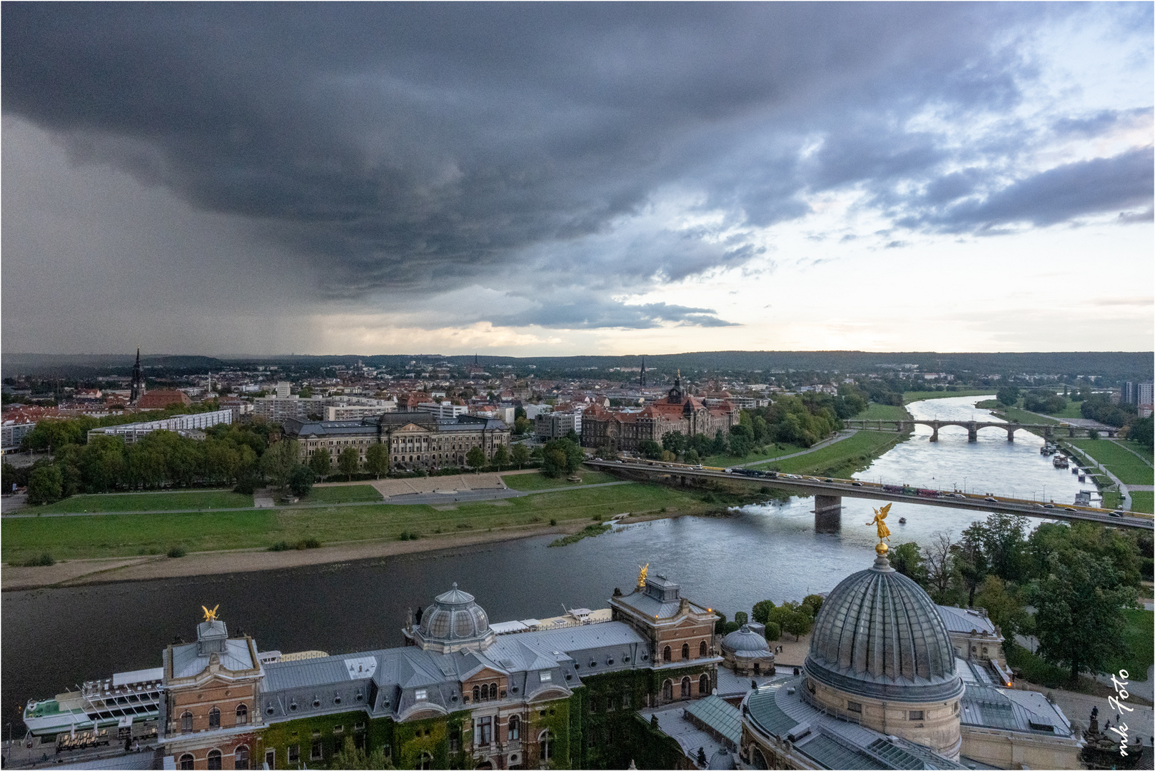 Dresden und die Elbe von der Frauenkirche