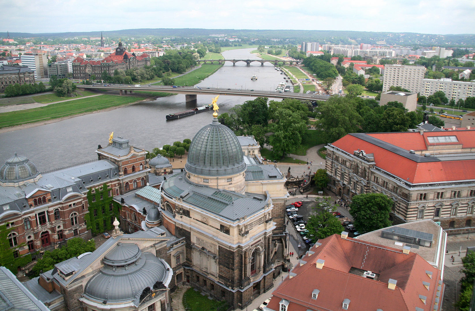 Dresden von der Aussichtskuppel der Frauenkirche