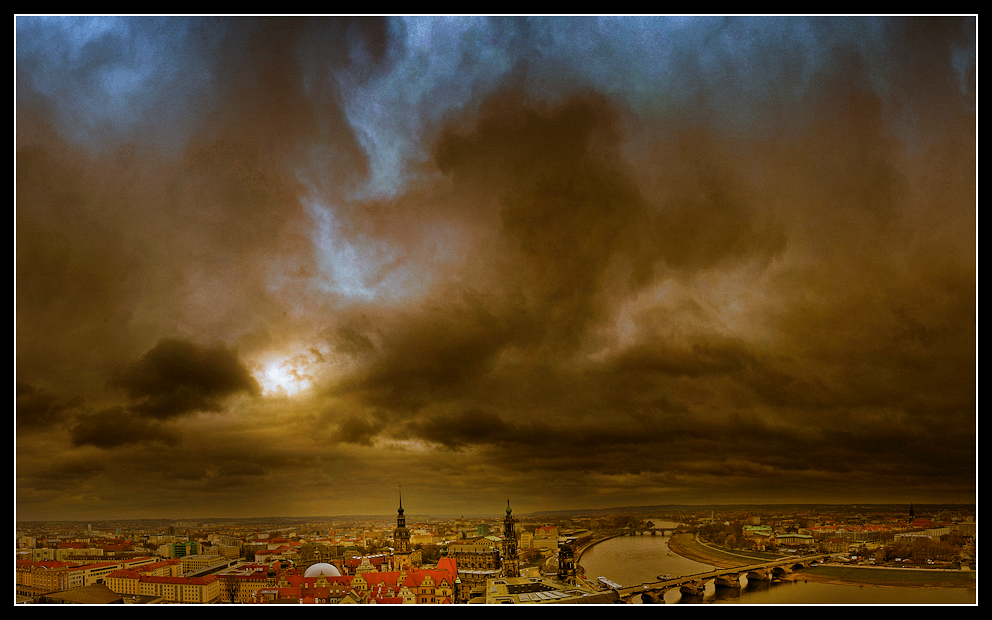 Dresden vor schwerem Wetter