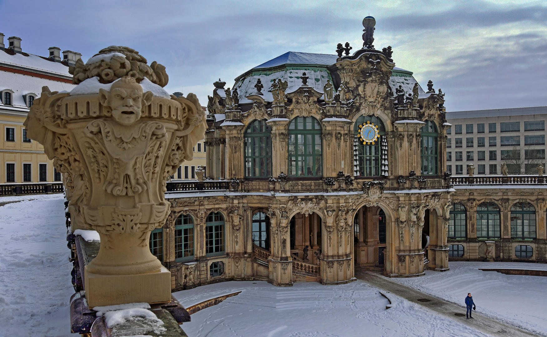  DRESDEN - winterlicher Zwinger -