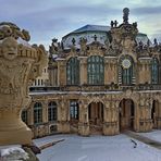  DRESDEN - winterlicher Zwinger -