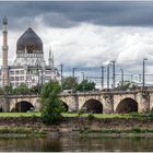 Dresden - Yenidze mit Marienbrücke