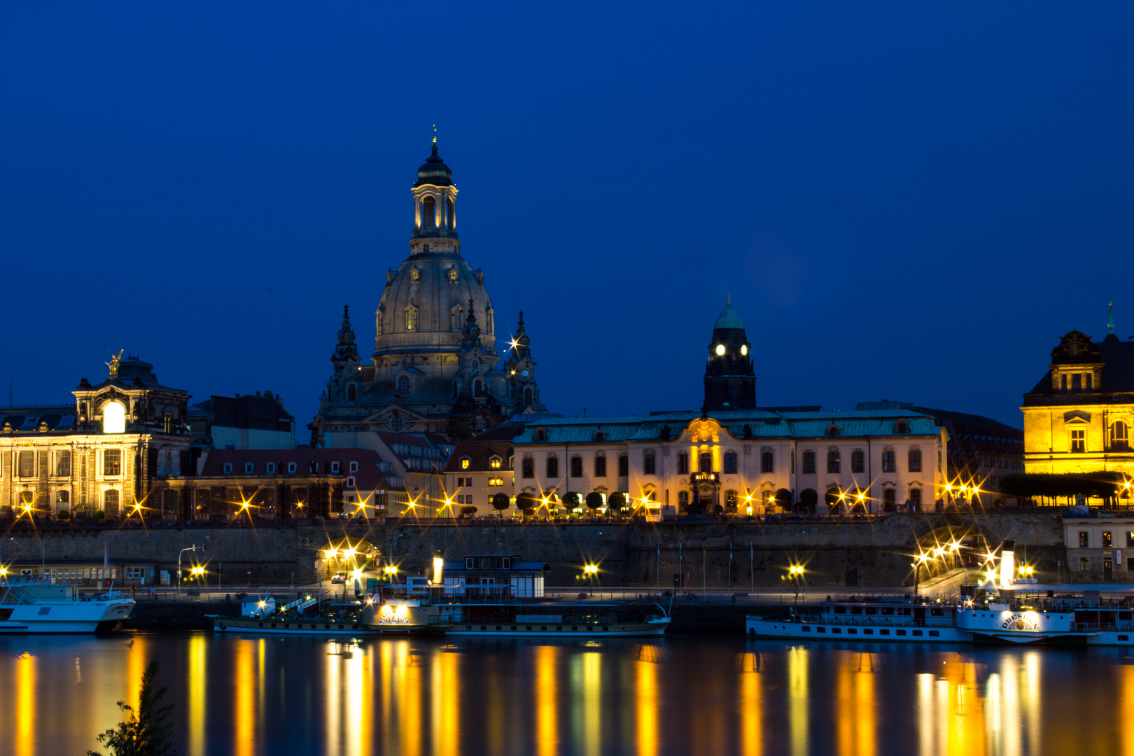 Dresden zur blauen Stunde