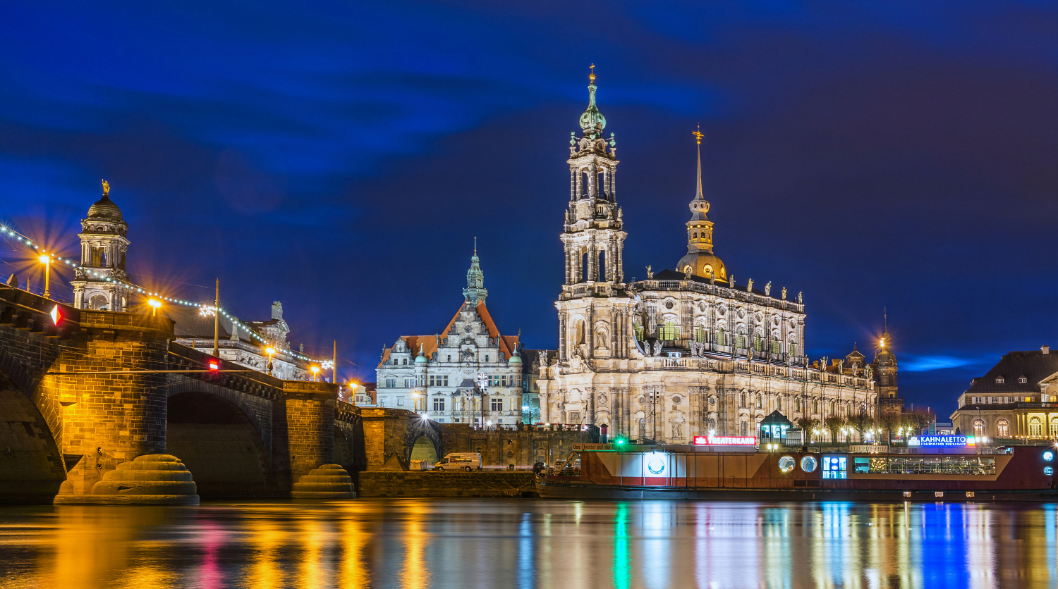 Dresden zur Blauen Stunde