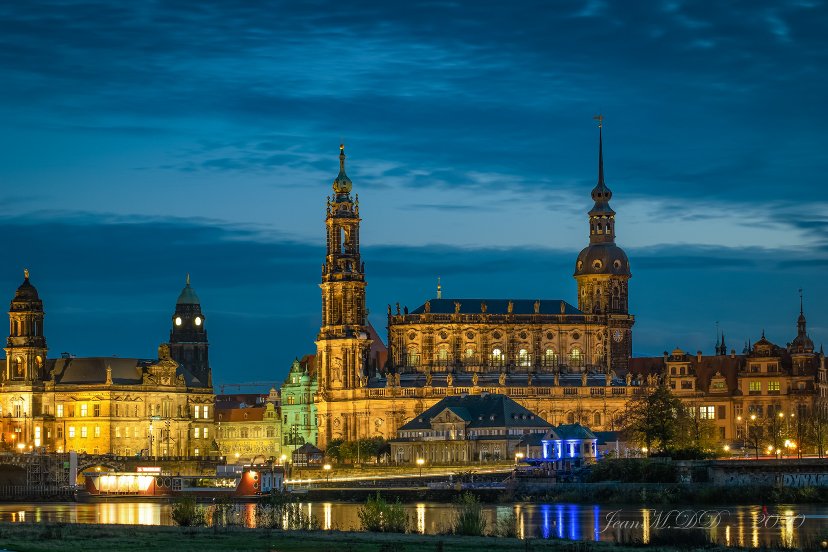 Dresden zur Blauen Stunde