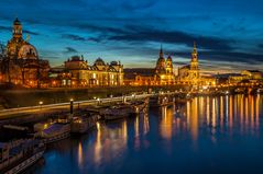 Dresden zur blauen Stunde