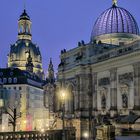 Dresden zur Blauen Stunde. 