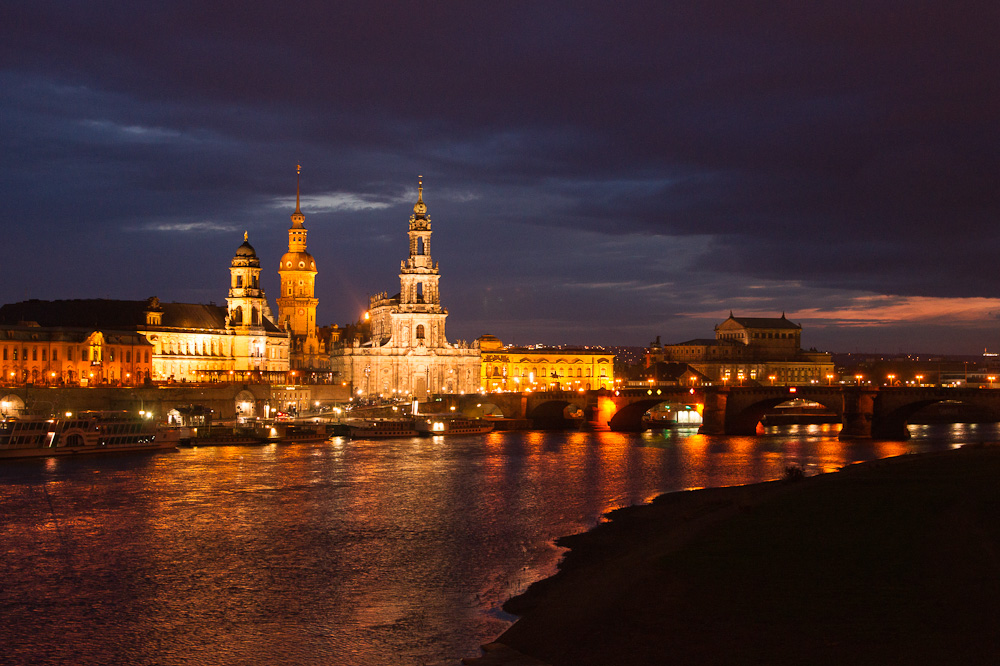 Dresden zur Blauen Stunde