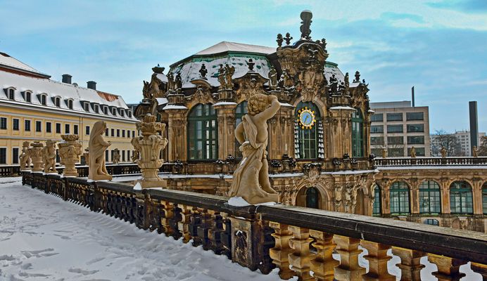 DRESDEN - Zwinger im Schnee -