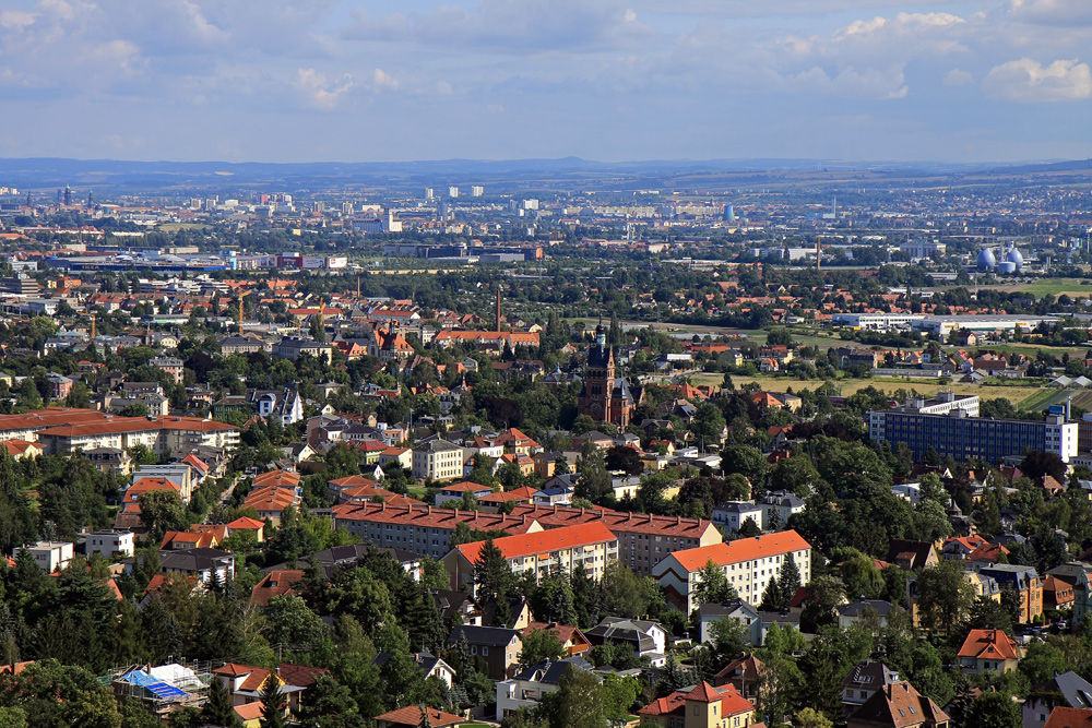 Dresdenblick von den Weinbergen