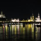 Dresdener Altstadt bei Nacht