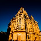 Dresdener Frauenkirche bei Sonnenuntergang