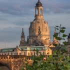 Dresdener Frauenkirche im Abendlicht