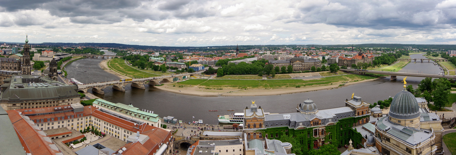 Dresdener Rundblick von der Frauenkirche