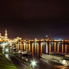 Dresdener Skyline bei Nacht