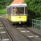 Dresdener Standseilbahn an der Ausweichstelle ...