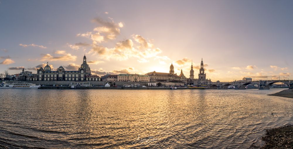 Dresden:Sonnenuntergang