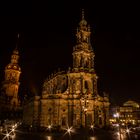 Dresdner Altstadt bei Nacht