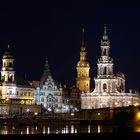 Dresdner Altstadt bei Nacht 