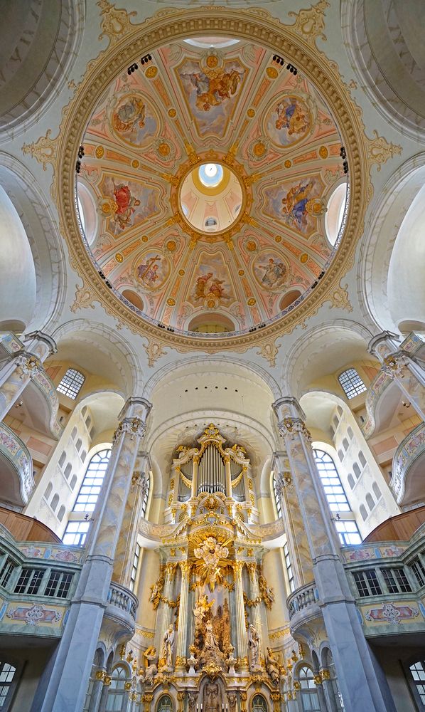 Dresdner Frauenkirche Innenansicht Foto & Bild | architektur, sakralbauten, innenansichten ...