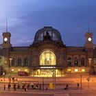 Dresdner Hauptbahnhof bei Blauer Stunde - 3x Panorama