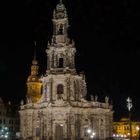 Dresdner Hofkirche bei Nacht