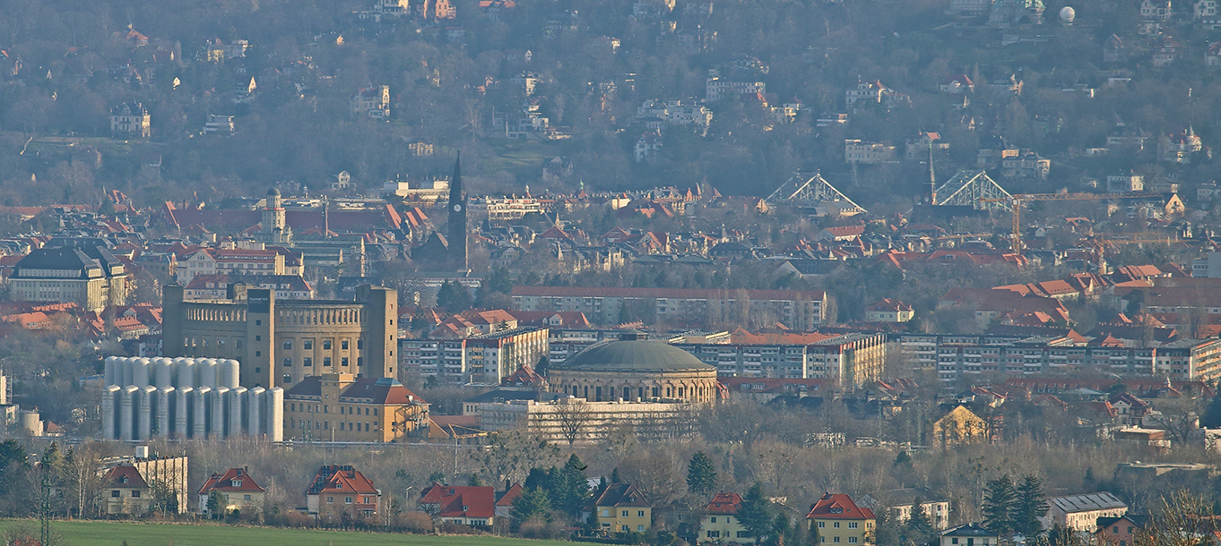 Dresdner Osten mit 400mm und einer Auschnittsvergrößerung...