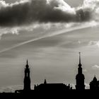 dresdner skyline im scherenschnitt