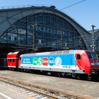 Dresdner Werbelok in Leipzig Hbf