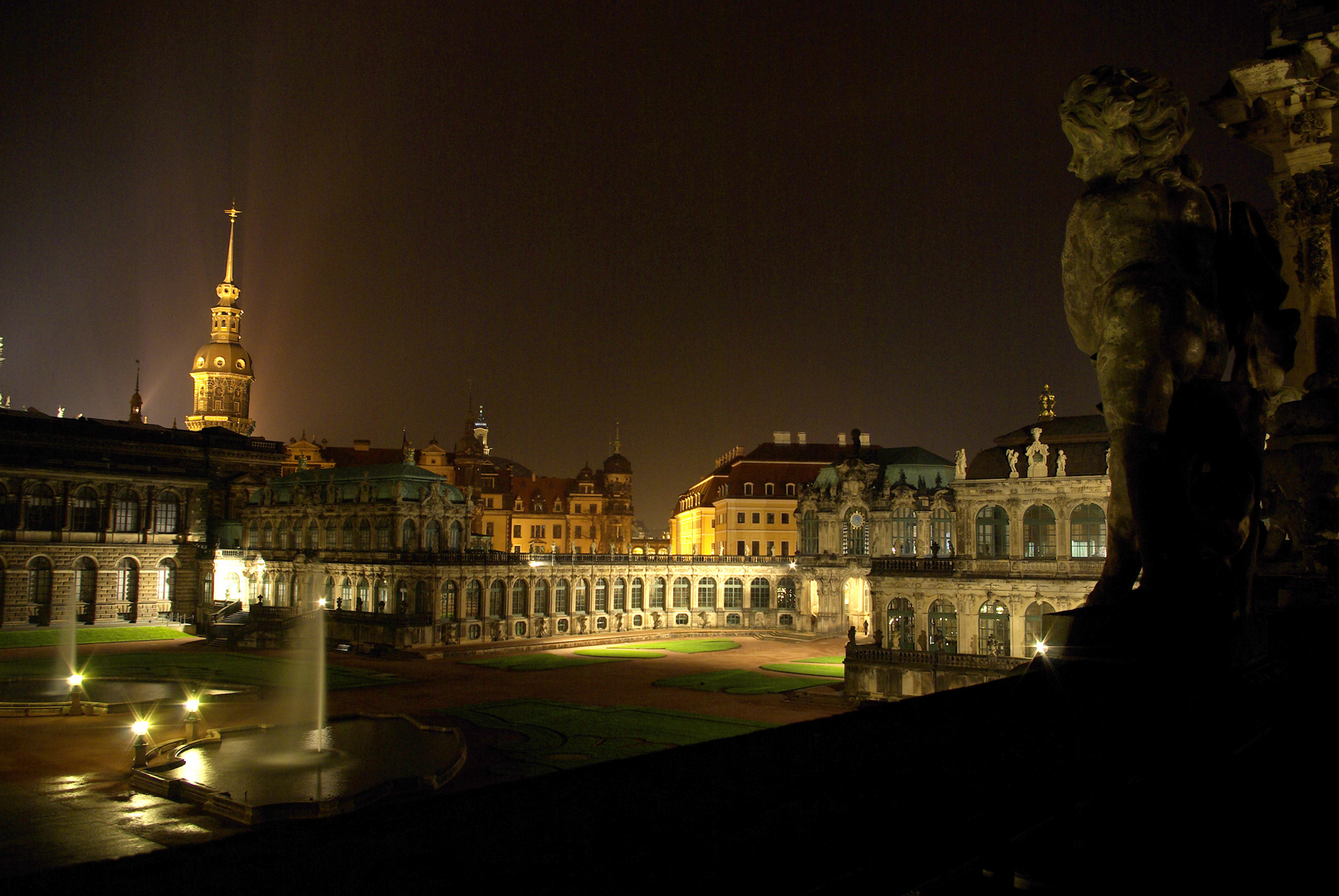 Dresdner Zwinger gegen 22Uhr