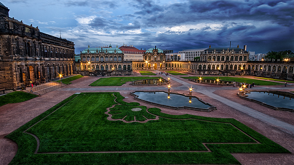 Dresdner Zwinger kurz vorm Unwetter