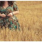 Dress in a wheat field