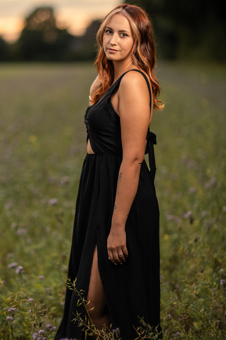 Dress on a field