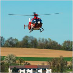 DRF Luftrettung in Lörrach (Anflug)