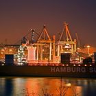 DRI Hamburger Hafen Spätdämmerung