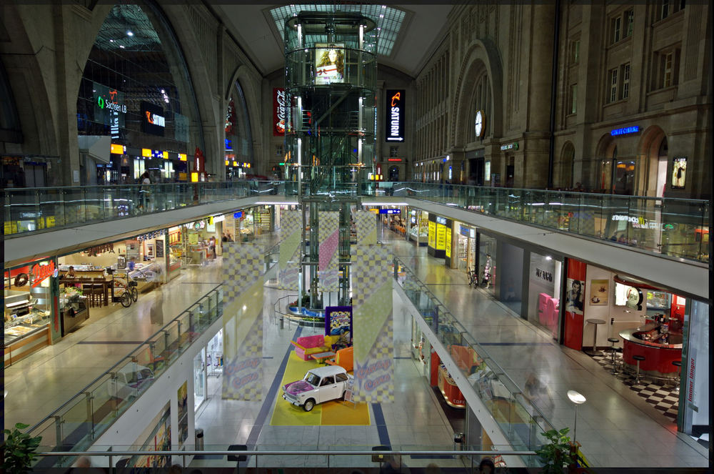 DRI vom Leipziger Hauptbahnhof