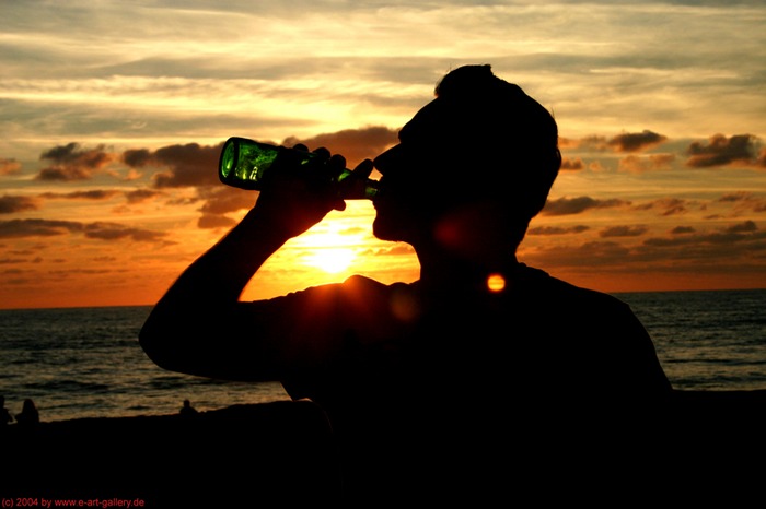 Drinking the sun...