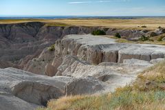 Driving at the top of the Badlands