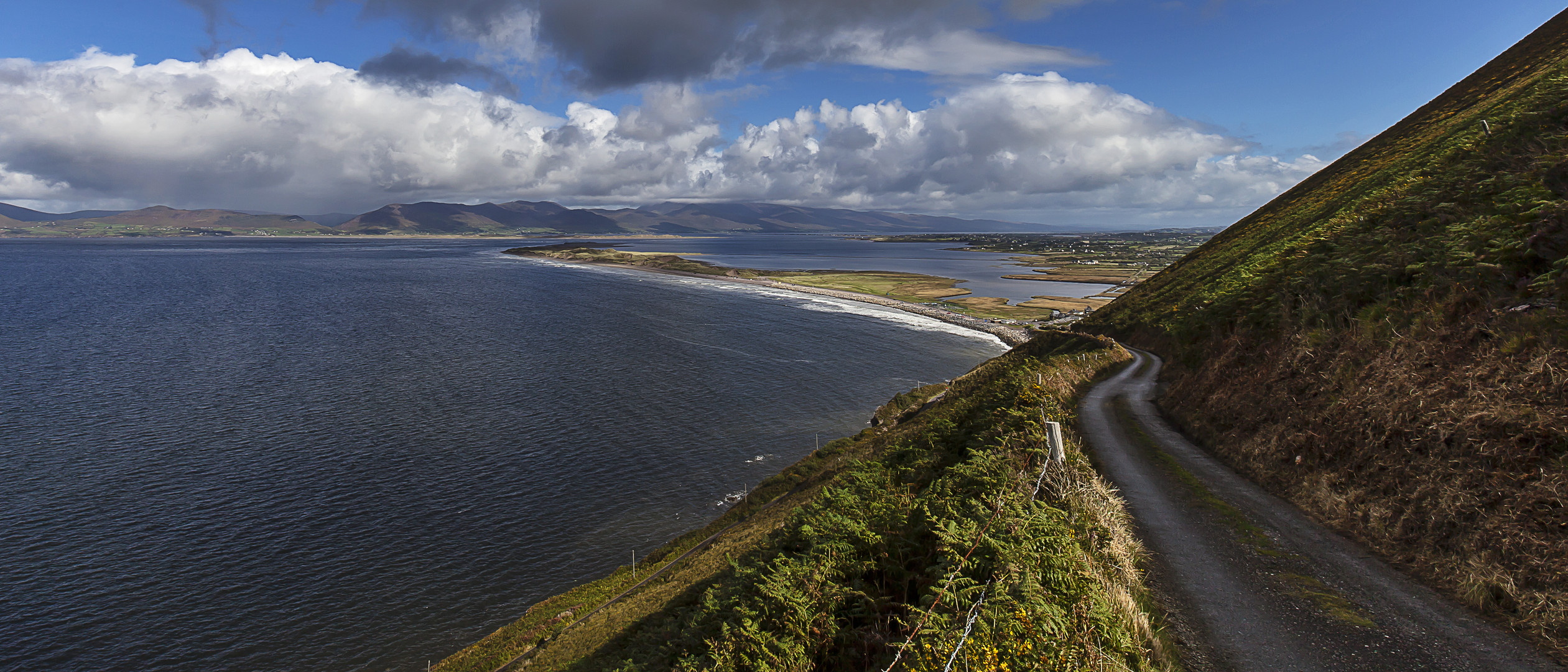 Driving down to Rossbeigh beach