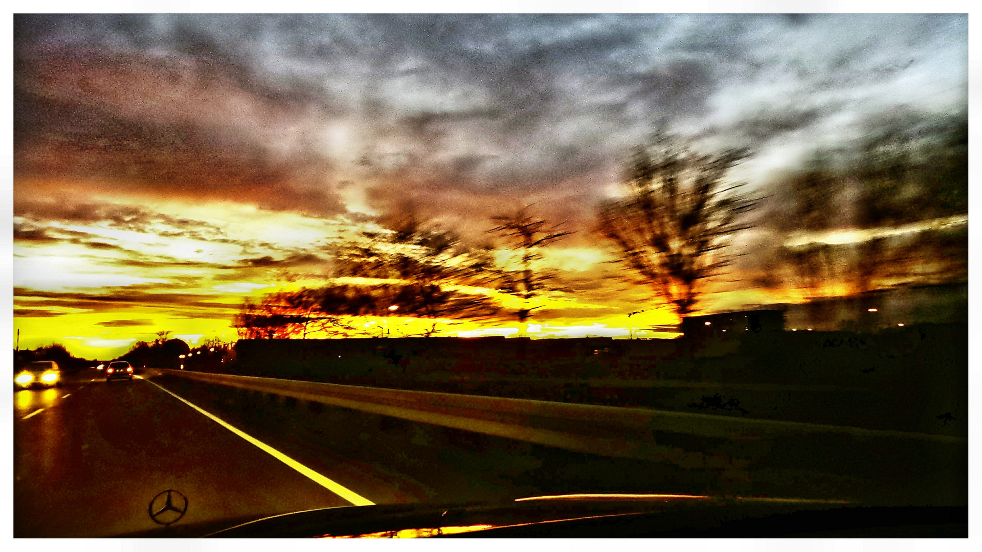 driving home...