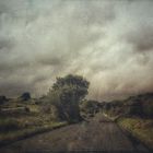 driving through ireland on a rainy day