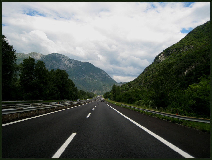 Driving through Italy