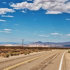 Driving through the desert