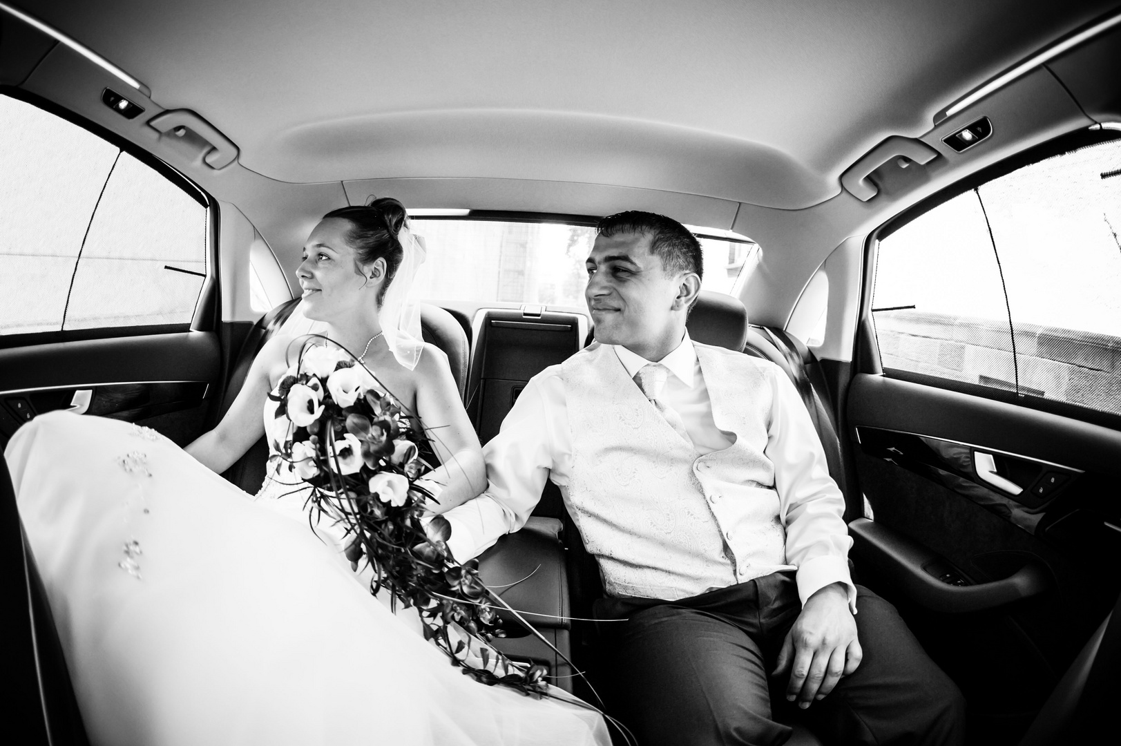 Driving to the honeymoon