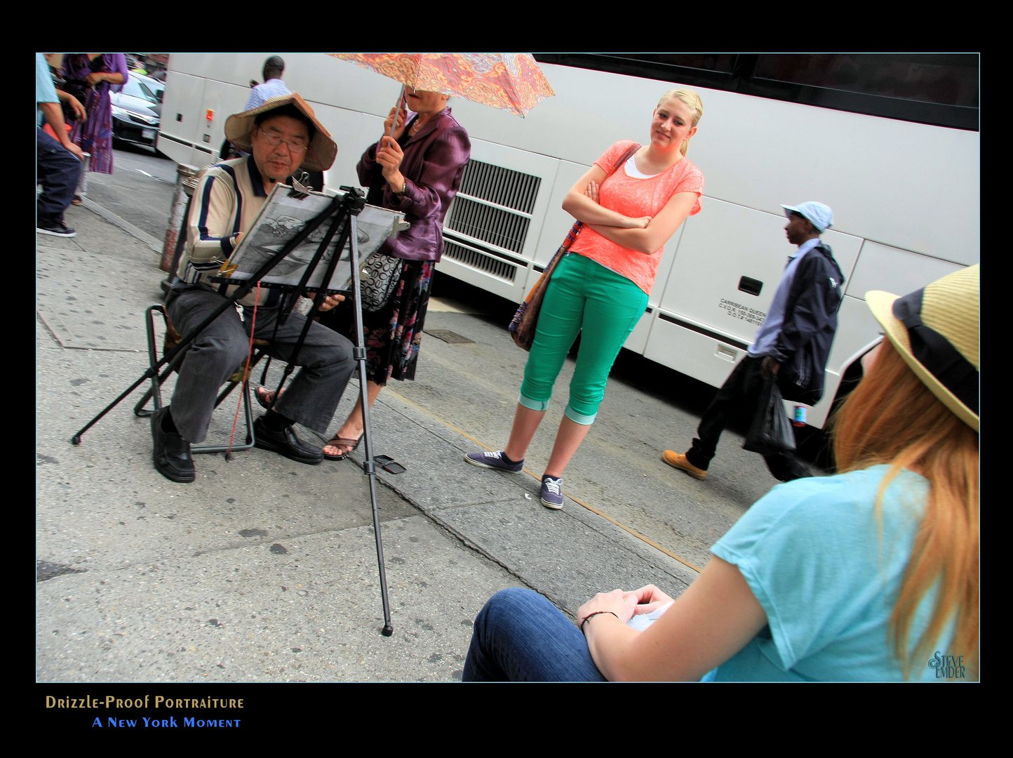 Drizzle-Proof Portraiture - A New York Moment