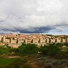 drohende Wolke über Avila