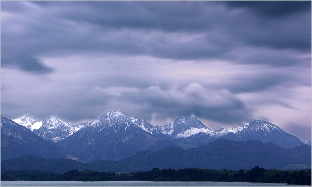 Drohendes Unwetter im Allgäu ...