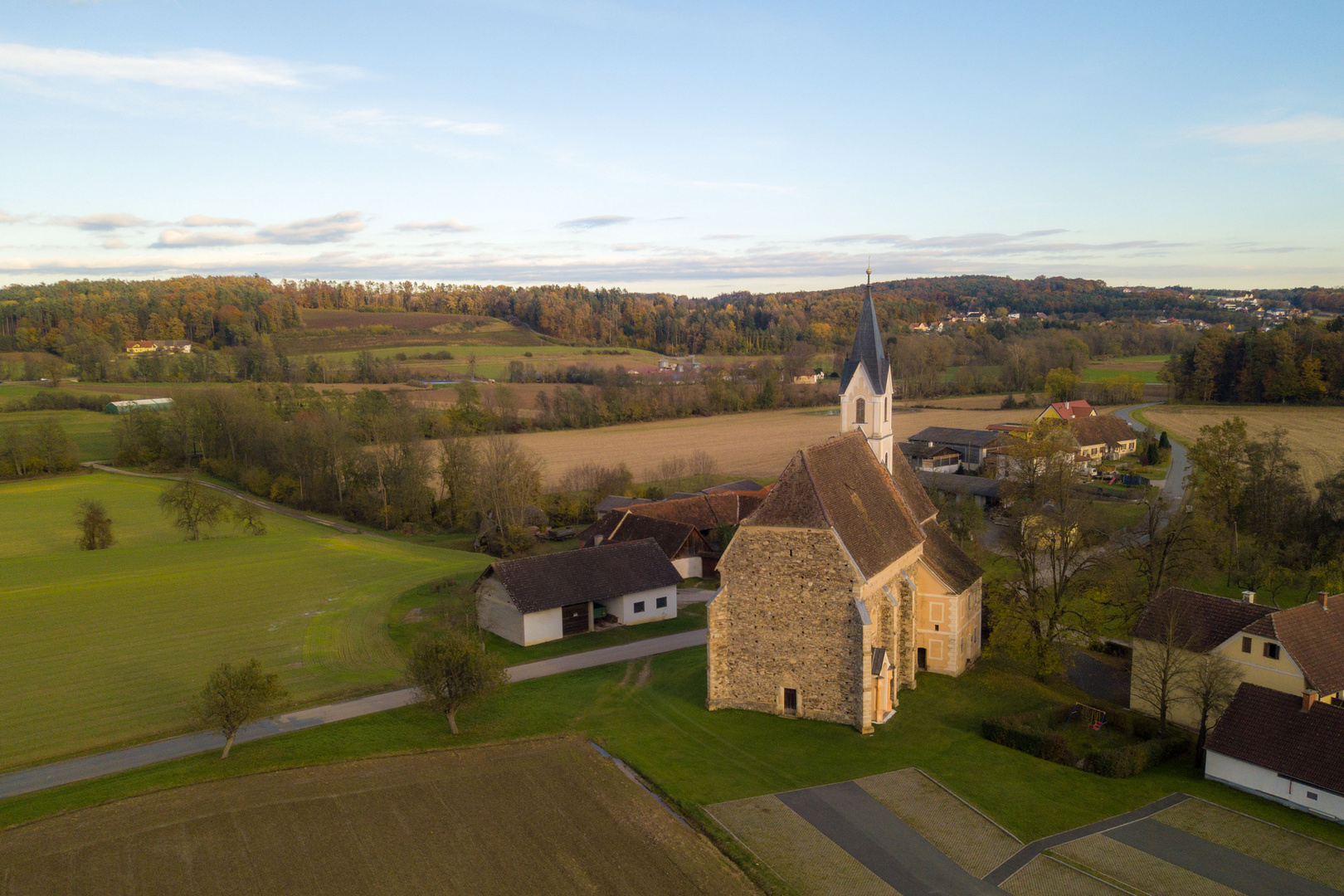 Drohne über Sankt Stefan Hofkirchen