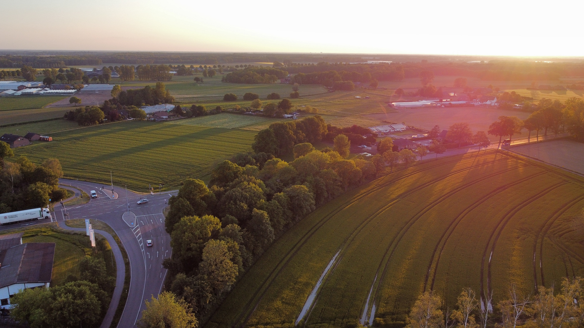 Drohnen Aufnahme Vert (Niederrhein)